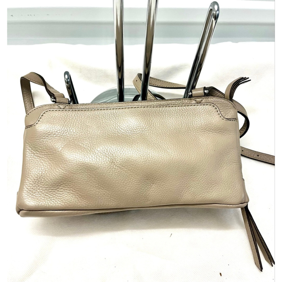Oryany Beige Leather Crosdbody Bag Small - Picture 3 of 6